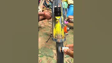 How to Light a Bike Lamp with a Dynamo Motor on a Bicycle Wheel • DC Motor