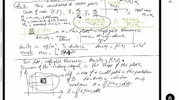 Lesson 15.4 (Application of the Double Integral: Center of Mass)