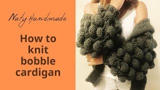 cardigan with bobbles