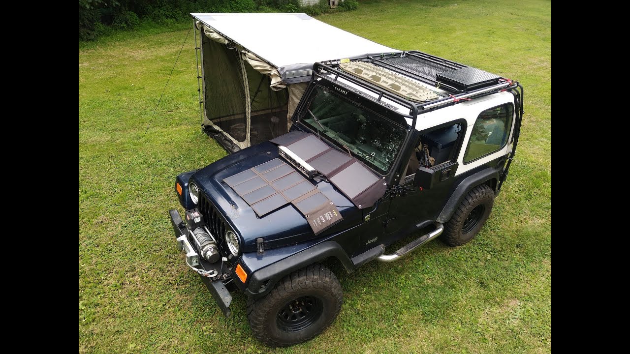 Installing a Gobi Stealth Rack on a Jeep TJ with  Cummins - YouTube