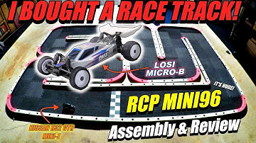 RCP MINI96 Losi Micro-B RACE TRACK ASSEMBLY & REVIEW - INFERNO MP9 & NISSAN R32 MINI-Z