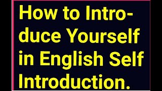 Sample self introduction for ERASMUS SPEAKING Exam- "Tell me about yourself"