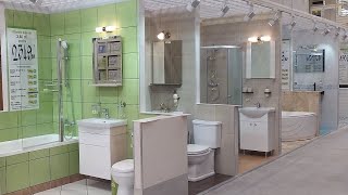 Леруа Мерлен Решения для маленьких ванных комнат. Мебель, ванны, раковины