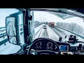 POV Snow Driving MAN TGX 18.460-Tortona ITALY🇮🇹  cockpit view 4K