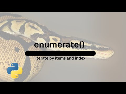 Python enumerate function #python #coding #programming