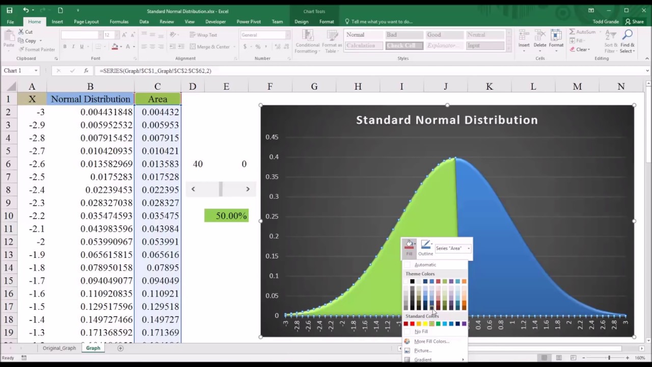 Excel 2007 Bell Curve Chart