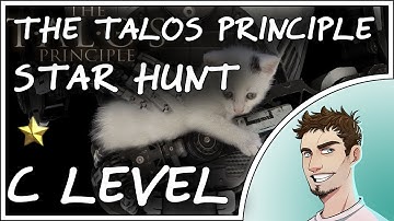 The Talos Principle Star Hunt - C level [How to get all stars] (Gameplay Tutorial 1080p@50fps)
