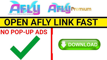 How To Open AFLY Links  New Page 2020