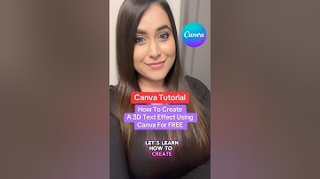 Canva-zelfstudie: Hoe maak je een 3D-texteffect met Canva, helemaal GRATIS!