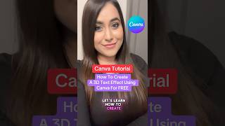 Canva Tutorial - How To Make A 3D Text Effect Using Canva For FREE!