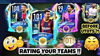 RATING THE TEAMS BEFORE UTOTS IN FIFA MOBILE 21! TEAM SUGGESTIONS | PART 1 | TOTS | FIFA MOBILE 21