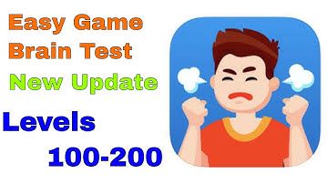 Easy Game Brain Test All Levels 100-200 Complete Game Solution Walkthrough , iOS Walkthrough