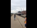 Amtrak 160 pepsie can leaving stationwith bobby and central kansas railfan