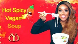 Hot Spicy Vegan Soup || What I Eat As A Vegan || Easy Plant-Based Soup to Transition to Vegan