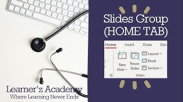 Slides Group in MS PowerPoint 2016, 2019, 365 | Home Tab in MS PowerPoint in Hindi
