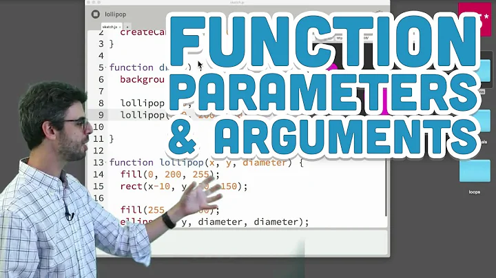 5.2: Function Parameters and Arguments - p5.js Tutorial