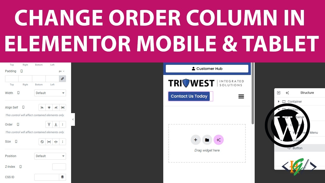 How to Reorder Columns Order Position in Mobile and Tablet Device in ...