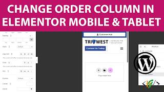 How to Reorder Columns Order Position in Mobile and Tablet Device in Elementor WordPress