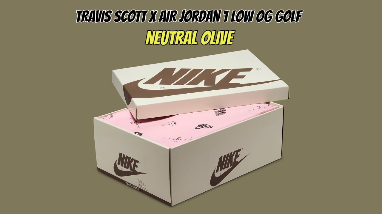 Air Jordan 1 Low Golf x Travis Scott 'Neutral Olive' (FZ3124-200) Release  Date. Nike SNKRS