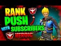 RANK PUSH WITH SUBSCRIBER DIAMOND TO HEROIC #shortfeed stream #shortfeed