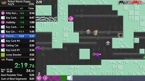 [Former WR] Robot Wants Puppy any%: 5:28.72 RTA / 5:06 IGT