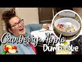 CROCKTOBER | Cranberry Apple Dump Cake 🍎 | CLEAN WITH ME