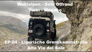 WESTALPEN  Ligurische Grenzkammstraße (Alta Via del Sale)  EP04