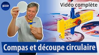 Comment découper un disque parfait dans du papier, carton, vinyle, cuir ? cercle cutter [PEARLTV.FR] Resimi