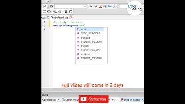 Sorting Of an Array through Bubble Sorting | C++ Program | Cool Coding |