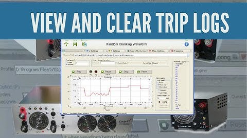 View and clear trip logs on the LVTGO-VBS
