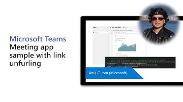 Microsoft Teams Meeting app sample with link unfurling