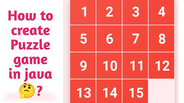 #java  #javaprojects                   Puzzle game in java with source code and output