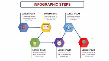 Create a infographic Steps by PowerPoint template 2018 - PowerPoint Tutorials