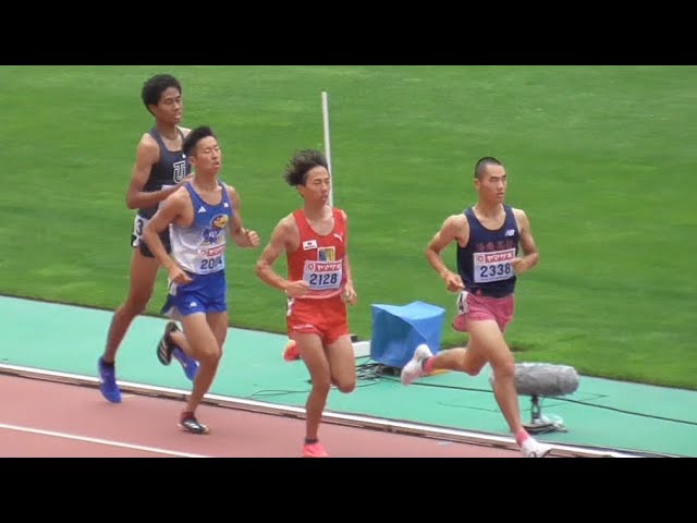 高校生川口が先頭を引っ張り続ける!!決勝 U20男子1500m 日本