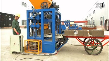 Manual QTF4-24 materials of hollow cement blocks making machine for sale philippines.