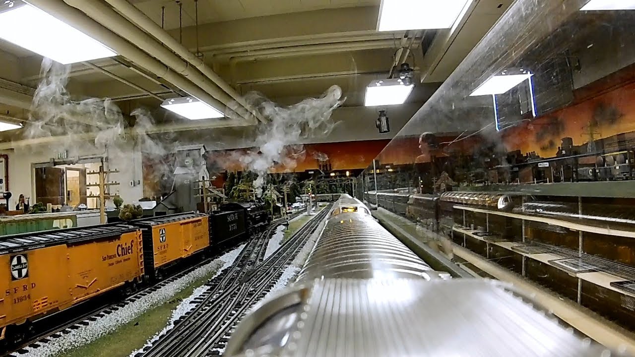 Model Train Cab Ride ATSF Santa Fe Alco Passenger, CSX, Norfolk