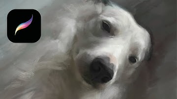 Oil Painting In PROCREATE. Paint Like A Fine Artist In Procreate. Dog Painting Tutorial