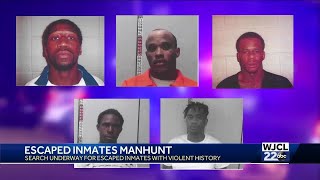 UPDATE: One of five escaped inmates in Georgia is in custody
