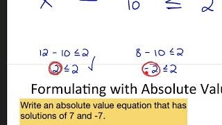 1.6 Absolute Value Equations - Day 2