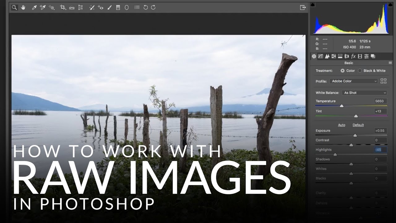 How To Work With Raw Images In Photoshop Youtube