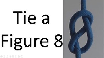 How to tie a figure of eight stopper knot, figure 8 sailing knot