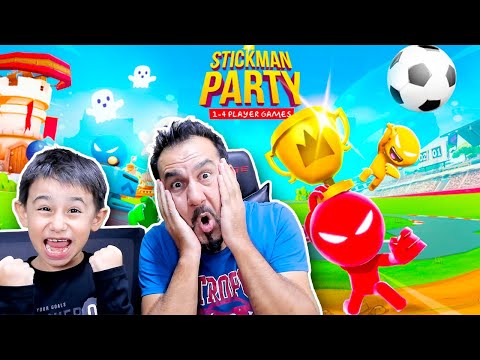 2 KİŞİLİK KARIŞIK OYUNLAR! EGEMEN KAAN SPİKER OLDU! TAVUK TAKLİDİ YAPTI! | STICKMAN PARTY OYNUYORUZ