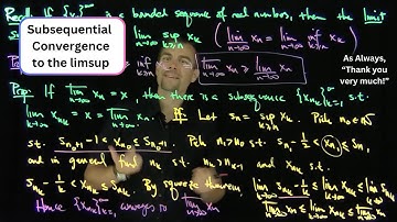 Subsequences Converging to Limsup and Liminf of a Sequence