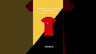 Descubre Las Mejores Camisetas De Algodón Personalizadas Para Mujer En Fastink