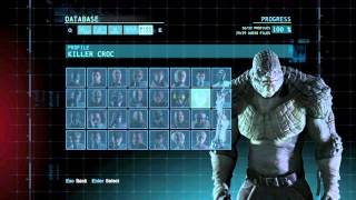 Batman Arkham Origins Demonstration Of All Character Profiles Audio Files