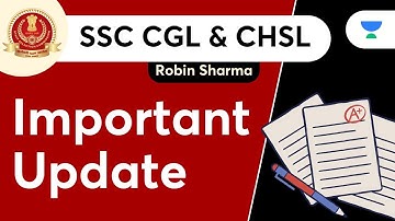 Biggest Announcement for SSC CGL Mains and SSC CHSL Students I Robin Sharma