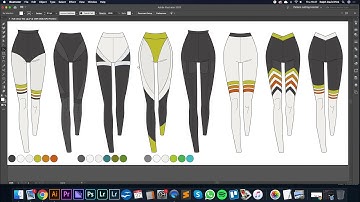 DIGITAL FASHION ILLUSTRATION - PART 5 - Changing Colours, Textures & Prints in a Line-up