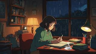 Lofi Chill Evening/Work and Study with girl/the sound of Rain 【May 2024】