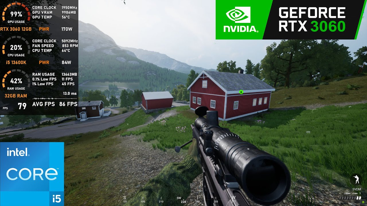 RTX 3060 12GB | Squad - 1080p (August 2023 update)