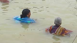 Women Bathing in the Ganges River #Women